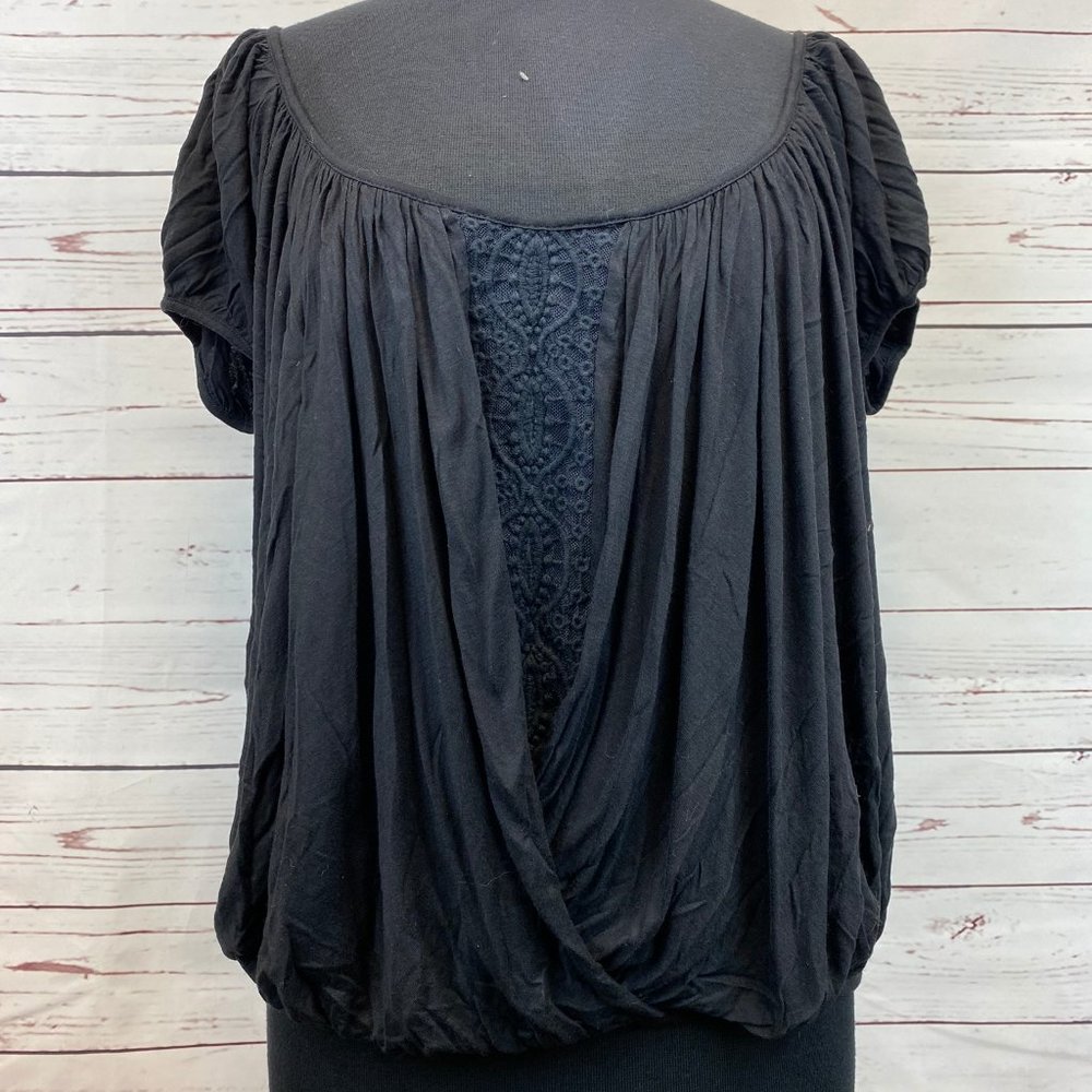Free People Boho Cold Shoulder Crop Top Size Small